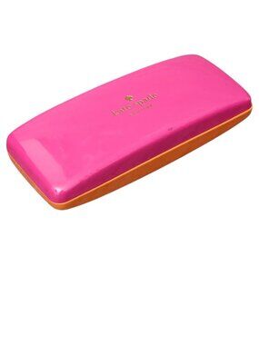 Kate Spade Sunglass Eyeglass Colorblock Hard Clamshell Case Pink Orange